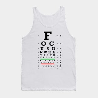 Focus Matters Eye Chart Tank Top